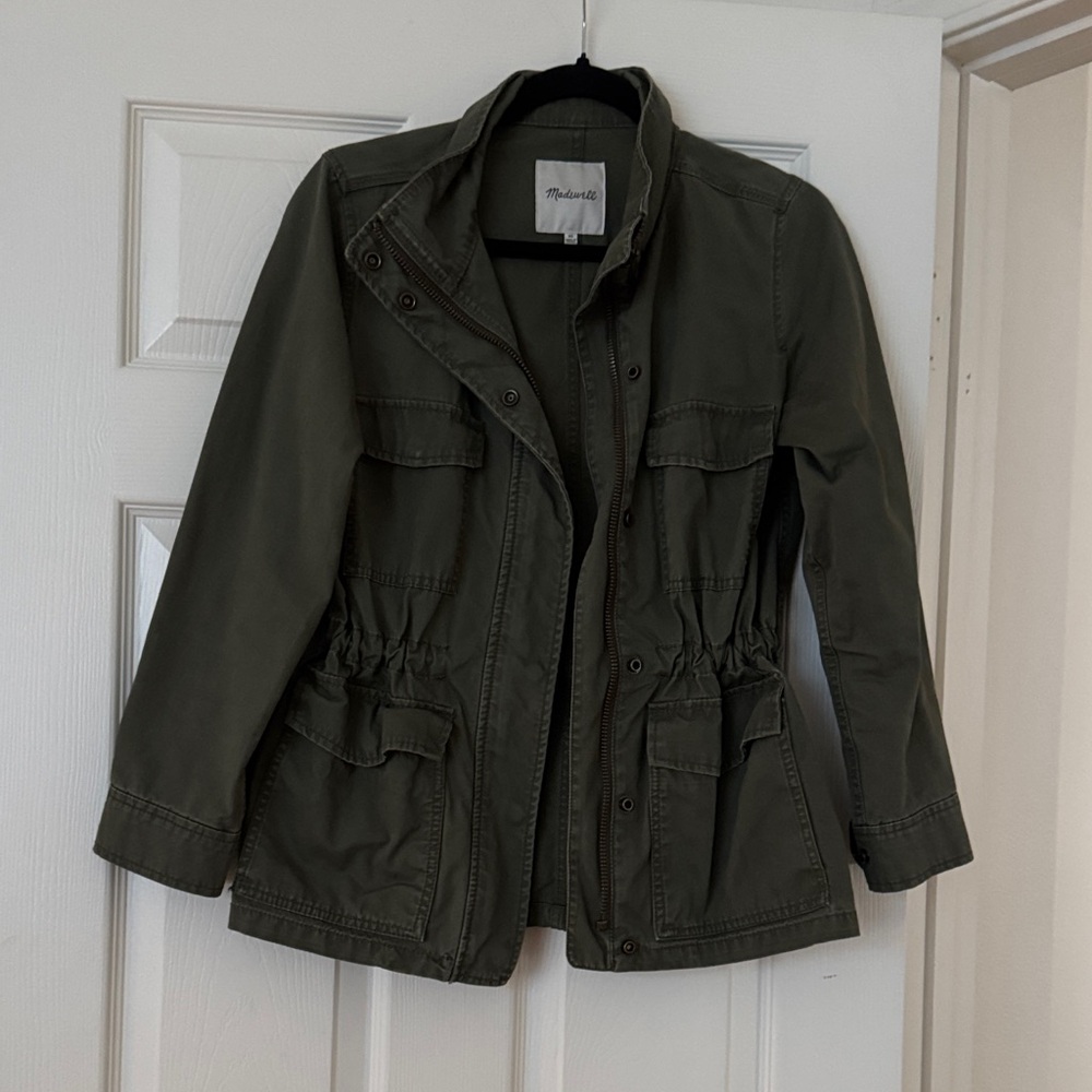 Universal Thread Green Utility Jacket with Cinched Waist